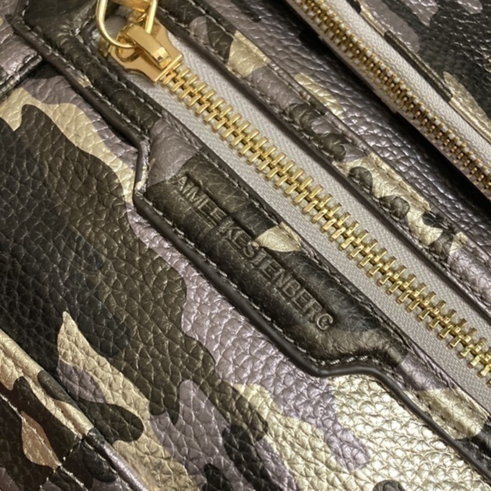 Aimee kestenberg camouflage military green silver gray black messenger bag - Picture 7 of 13